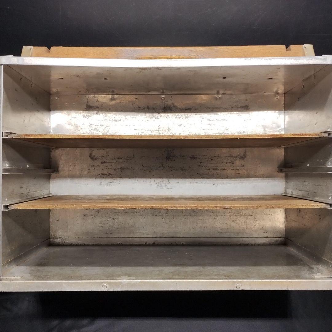 ◼️昭和レトロ◼️アルミ 出前箱 横型 4段