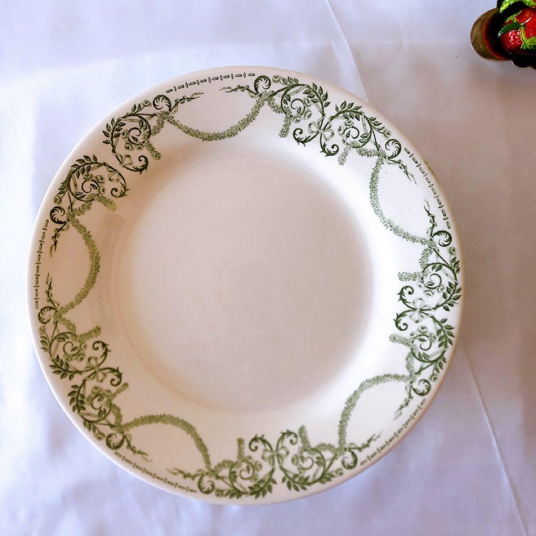 希少　クレイユモントロー 『ナポレオン』ケーキスタンド　フランスアンティーク食器