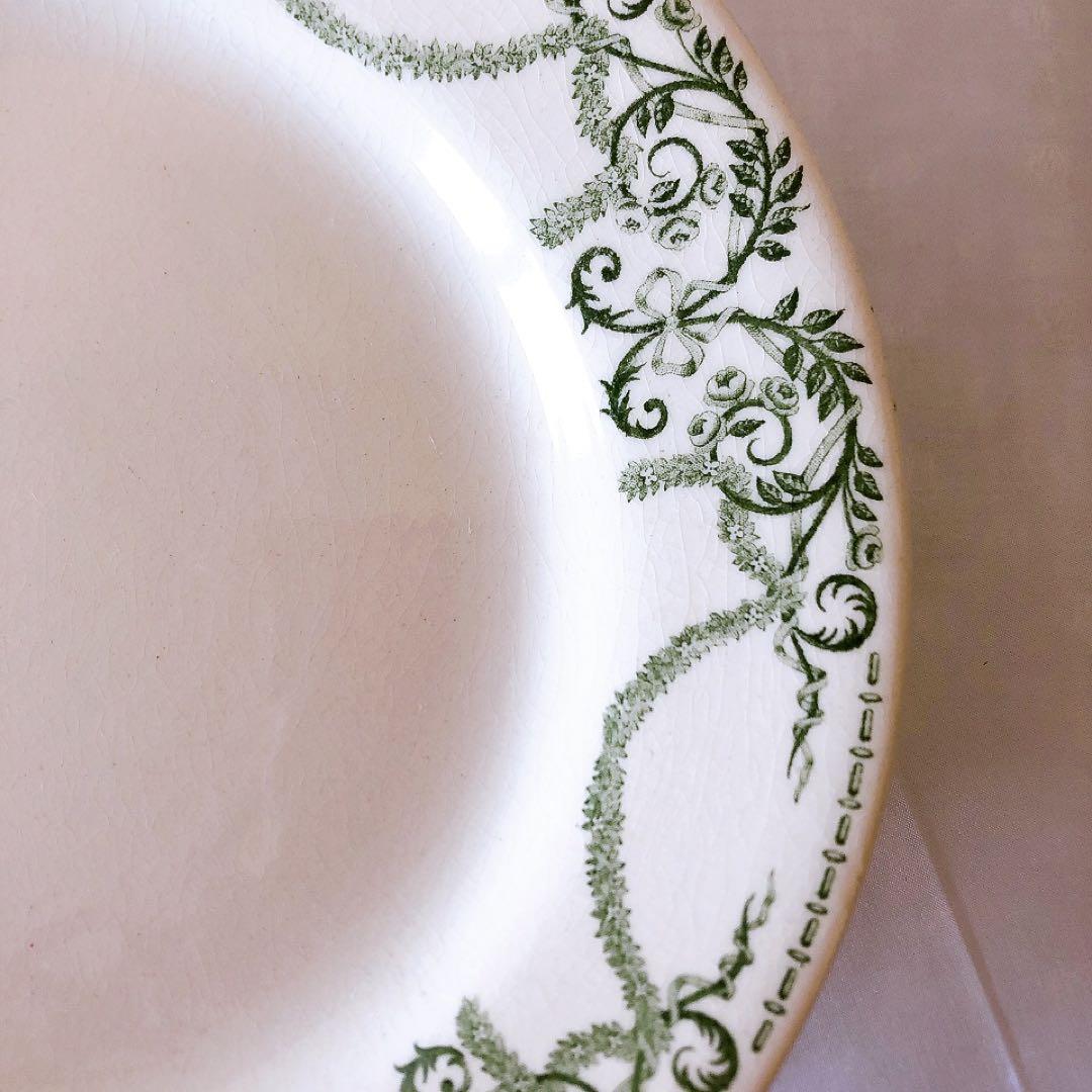 希少　クレイユモントロー 『ナポレオン』ケーキスタンド　フランスアンティーク食器