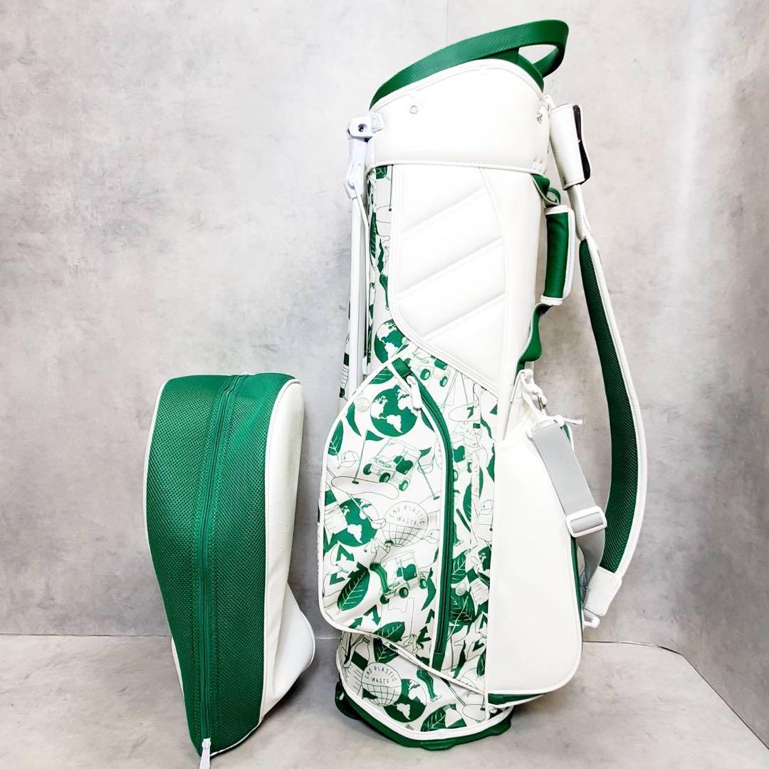 アディダス PLAY GREEN グラフィック スタンド式 キャディバッグ