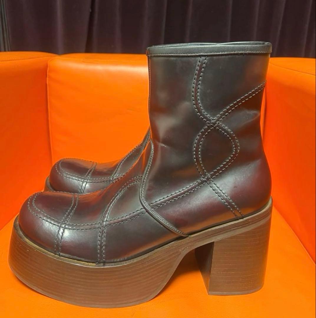 whoop-de-doo フープディドゥ　厚底ヒール　ワイン　アーカイブ