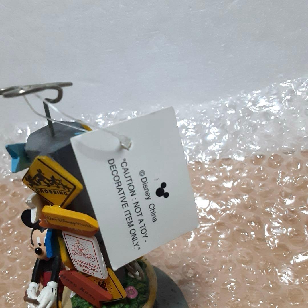 レア　WDW購入　写真立て　ディズニー　ミッキー 標識　プルート フィギュア