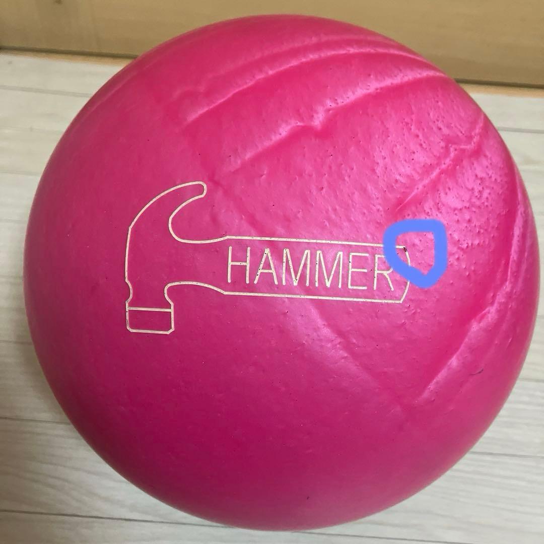 ハンマー　ブラックウィドーピンクパールウレタン　15ポンド