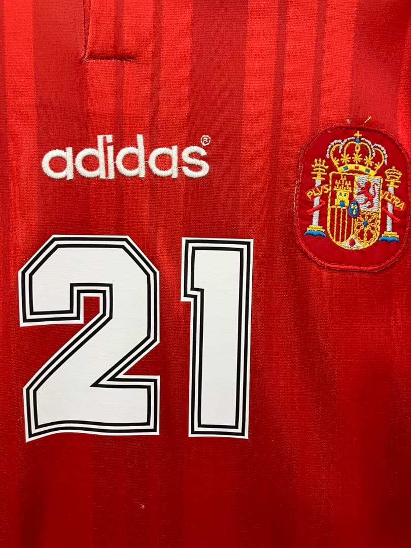 1994 スペイン代表　ルイス・エンリケ　アディダスオフィシャル　ユニフォーム
