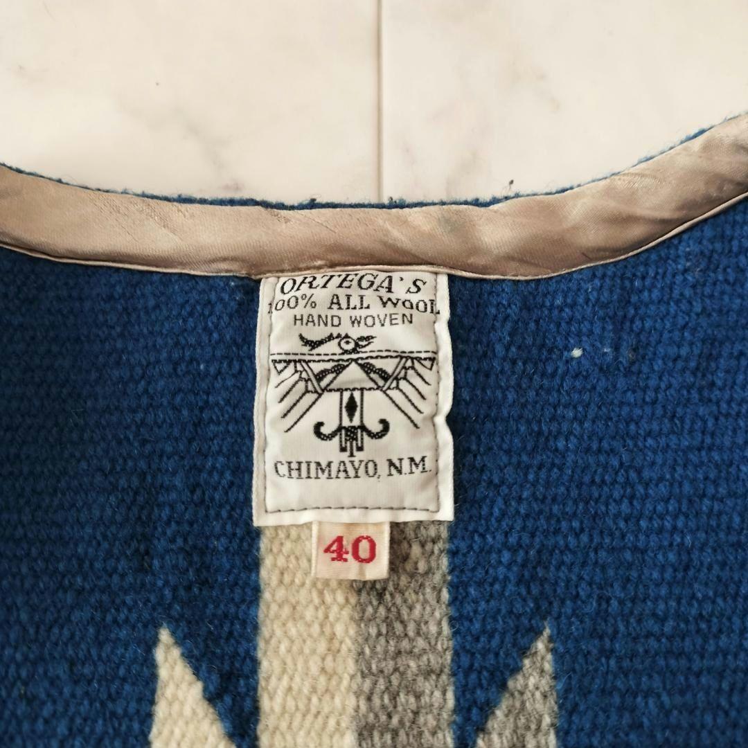希少 赤タグ ORTEGA’S ブルー 40 ポインテッドチマヨベスト オルテガ