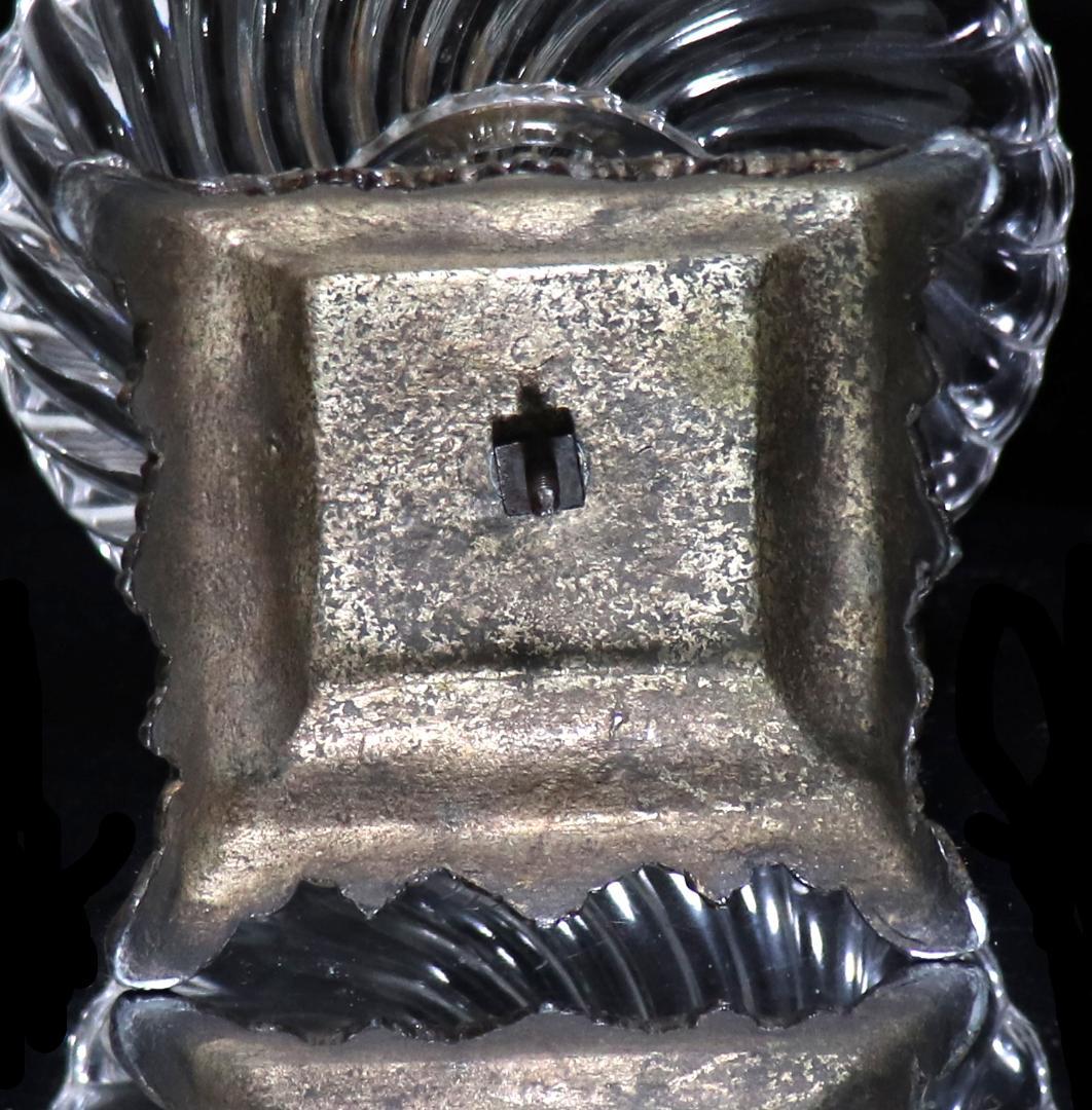 オールド・バカラ 博物館級 大型センターピース花瓶&コンポート30cm 台座付き