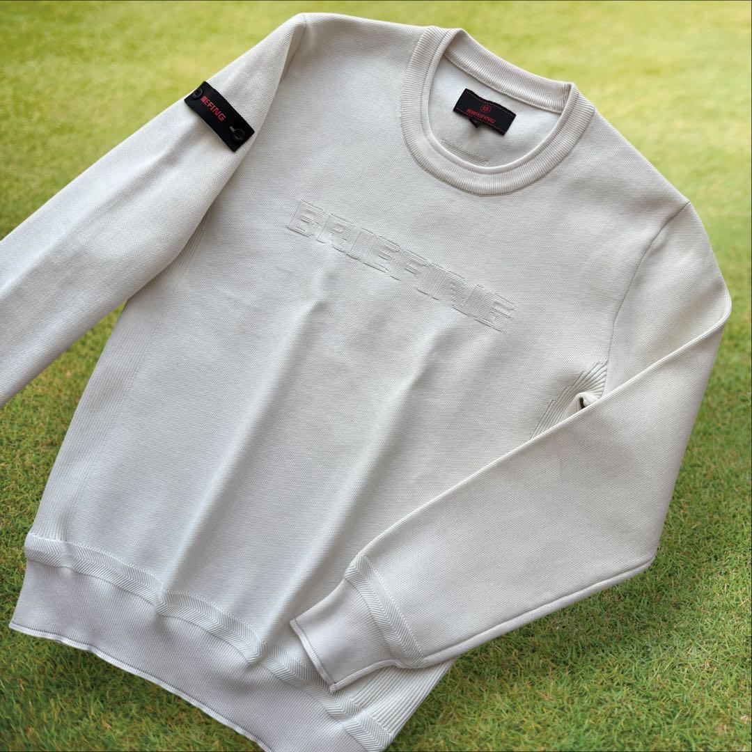 ブリーフィングゴルフ　ニット　白　S〜M相当　セーター　ホワイト　ゴルフ