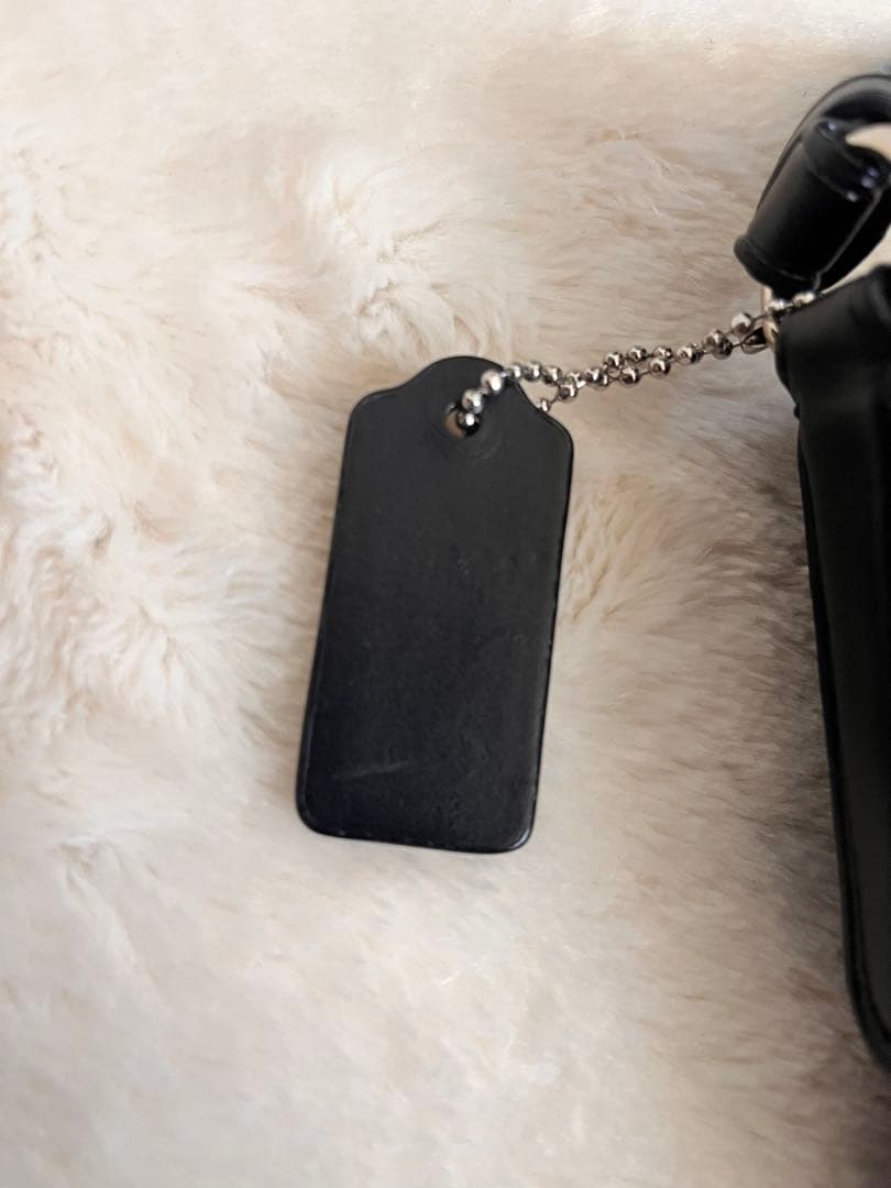 美品 コーチ シグネチャーショルダーバッグ キャンバス×レザー