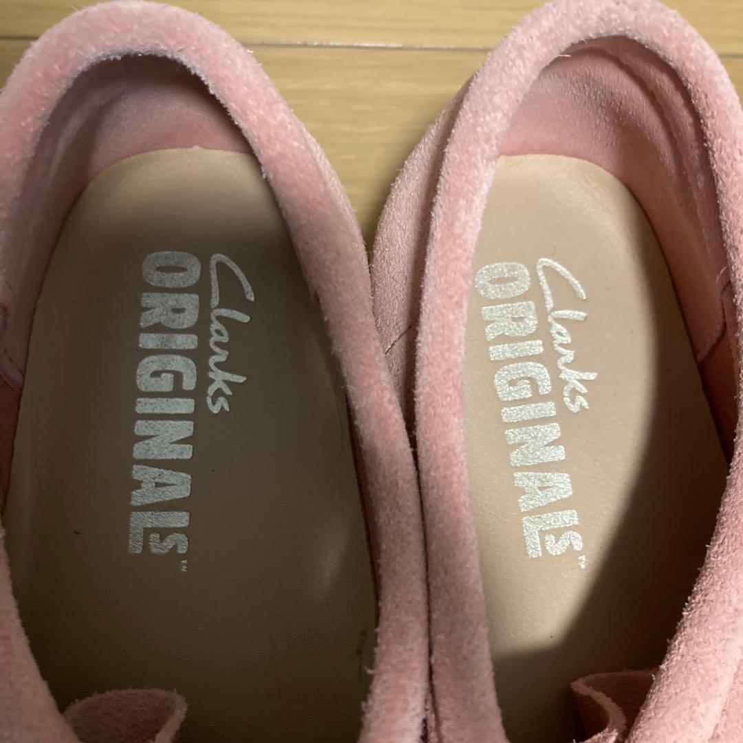 希少クラークス　ワラビー　ピンク23.5cm