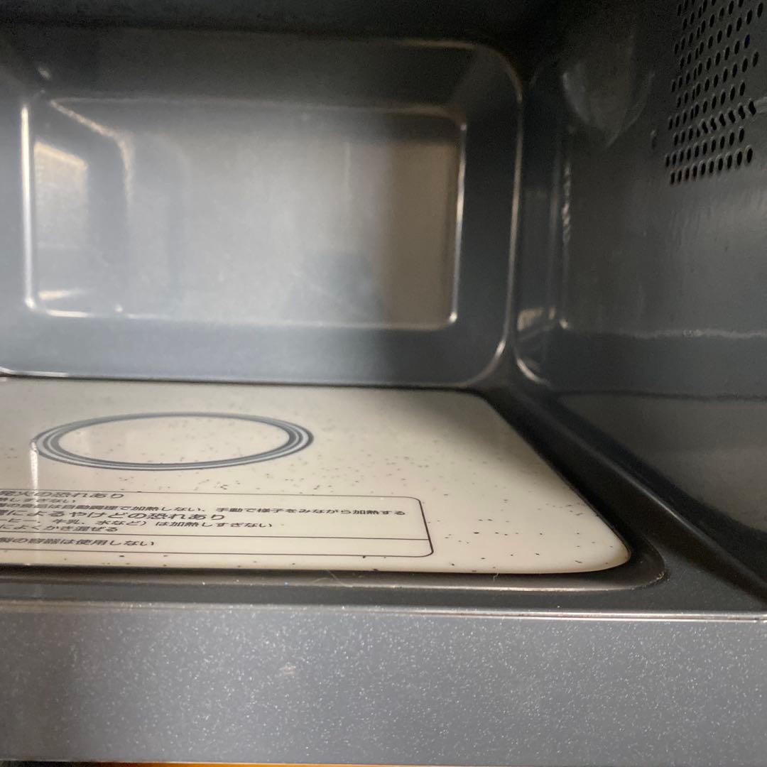 ヤマゼン 庫内フラット 18L 電子レンジ YRL-F180-B ブラック中古