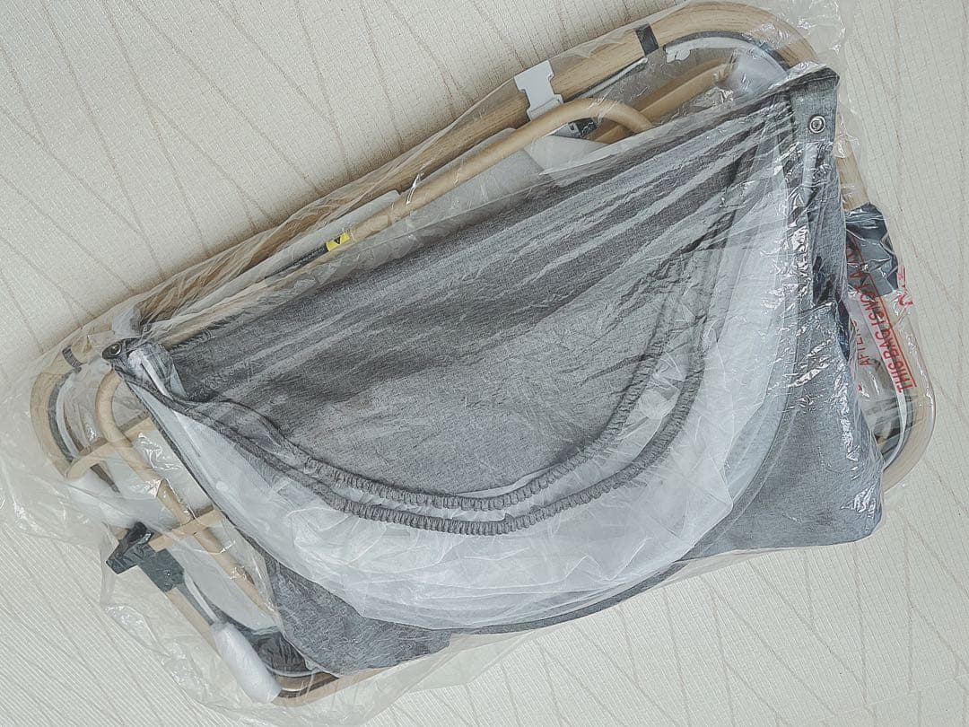 美品‼︎ 半年間使用 HZDMJ ベビーベッド　グレー ネントレ 遮光