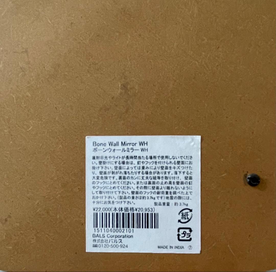 WTW ボーンウォールミラー　一面