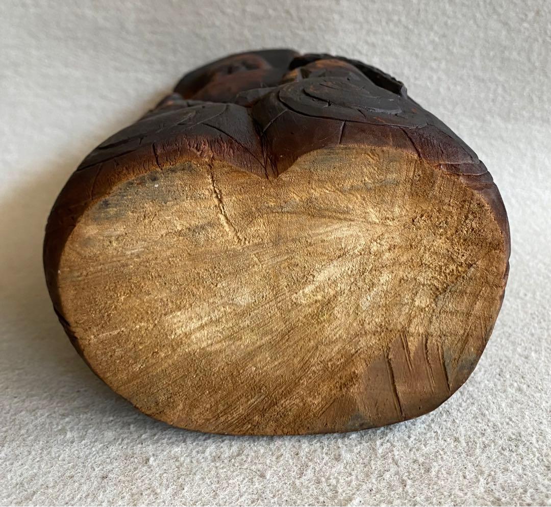 【レトロ】木彫り／恵比寿・大黒天の置物