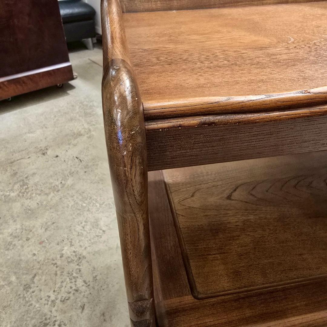 i+【美品】 karimoku カリモク 木製 ワゴン サイドテーブル 国産家具