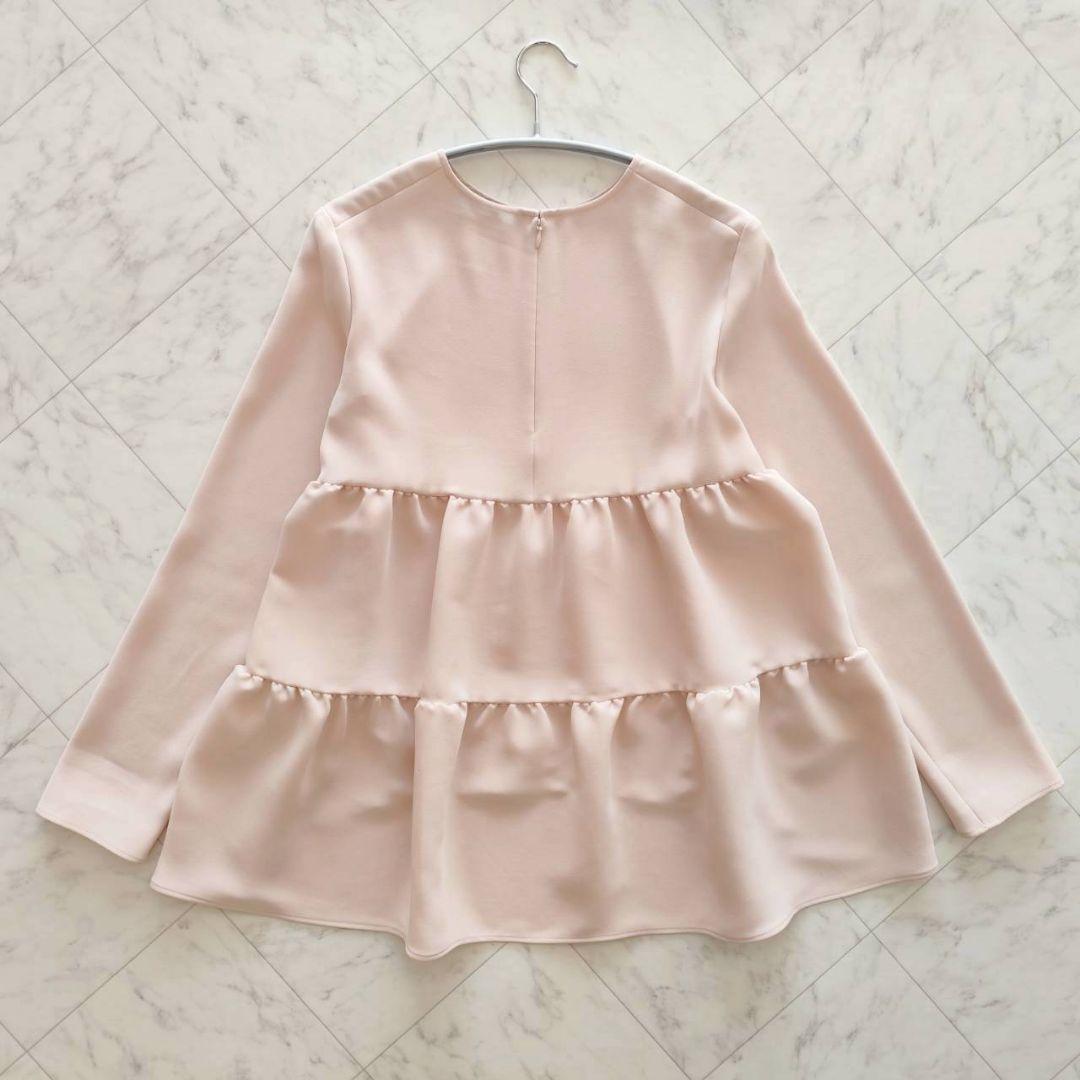 レアカラー ヨーコチャン バックティアード 長袖 ブラウス ピンク