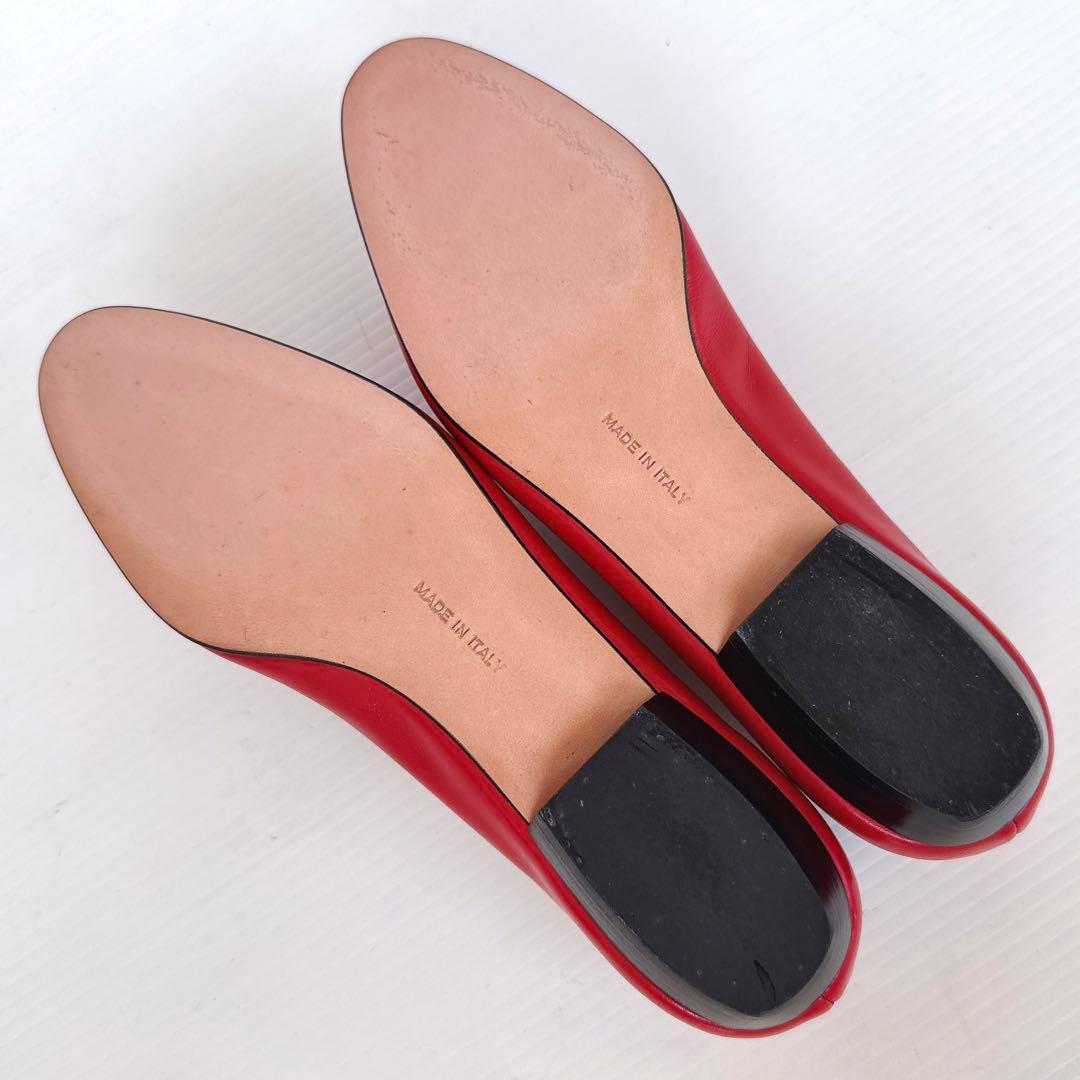 サルヴァトーレフェラガモ　リボン　パンプス　バレリーナ　フラットシューズ　6C