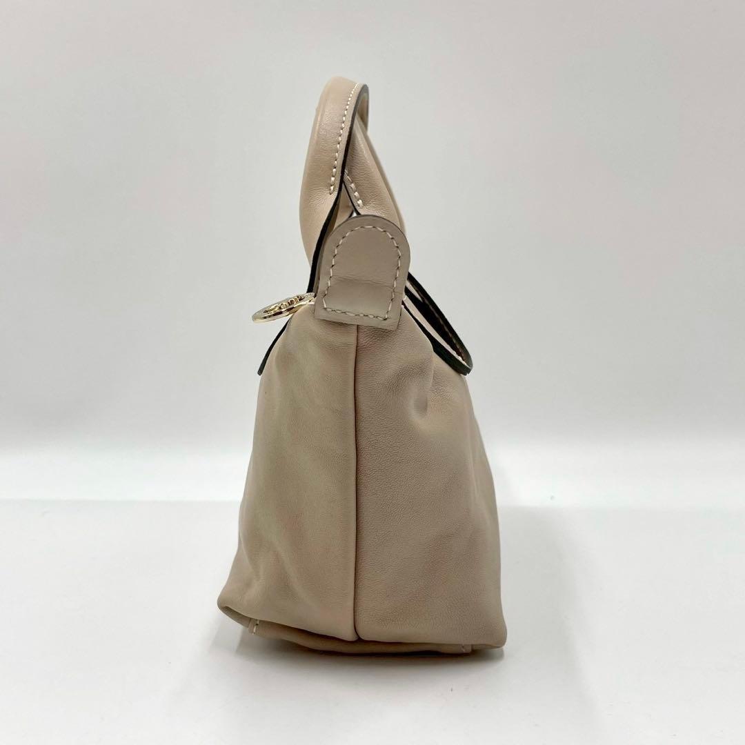 【未使用に近い】 Longchamp 限定品 2way ショルダーバッグ レザー
