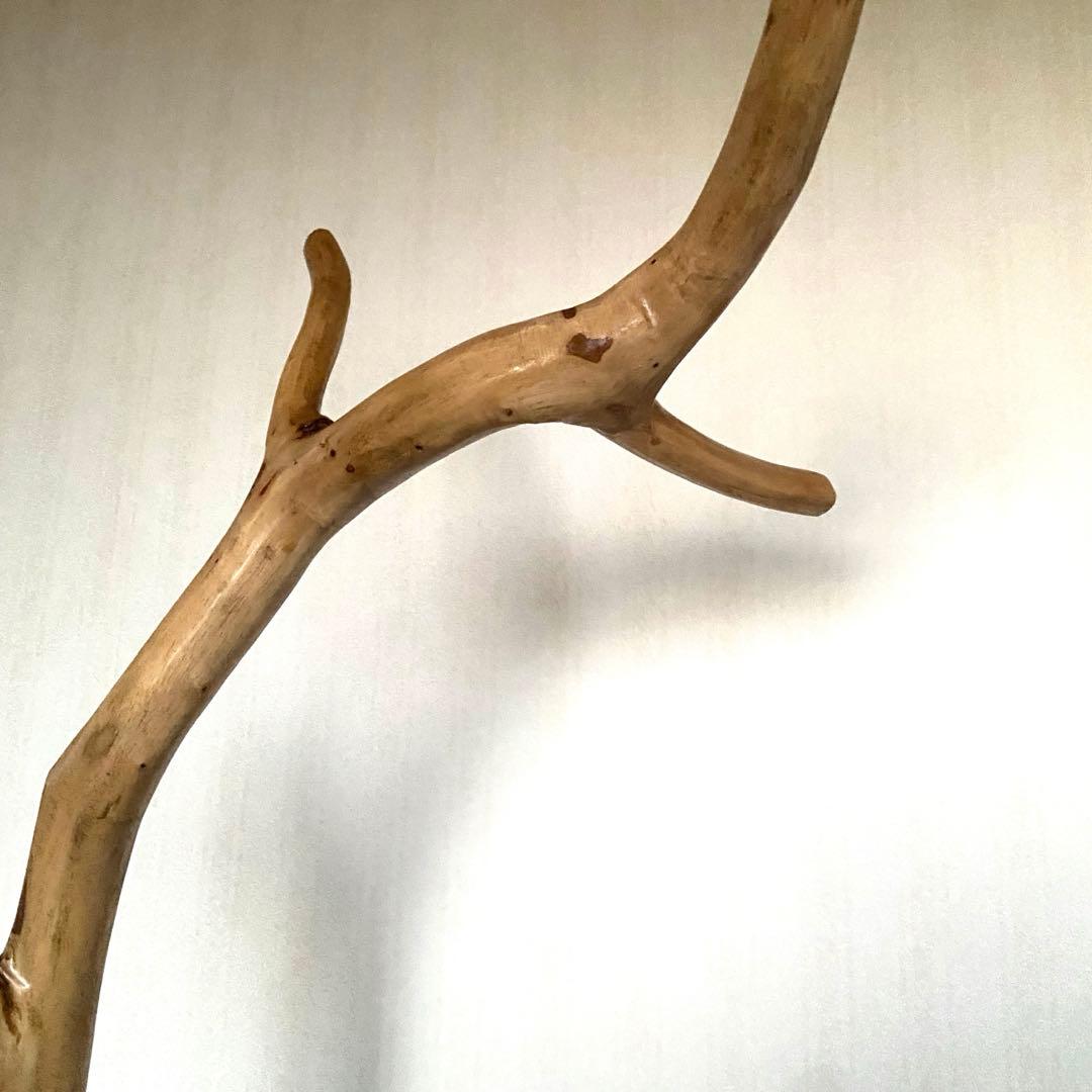 天然木チークポールハンガー