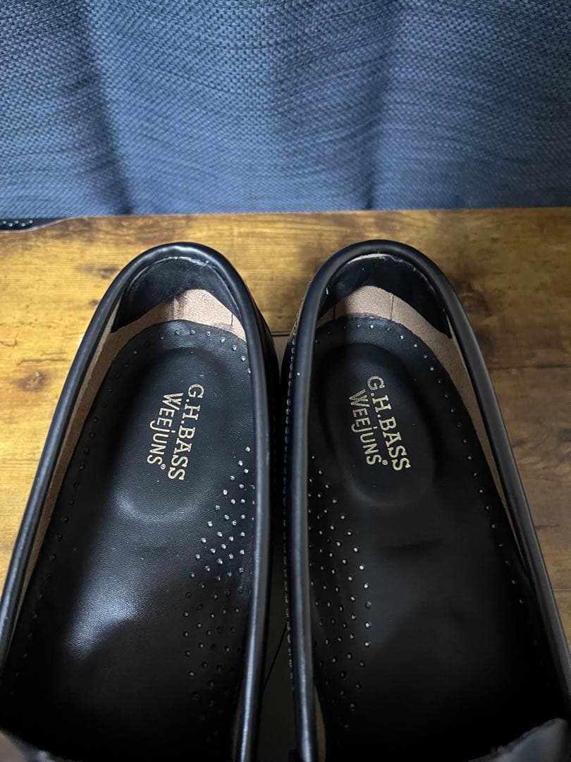 「美品」G.H. Bass & Co. Weejuns 黒ローファー