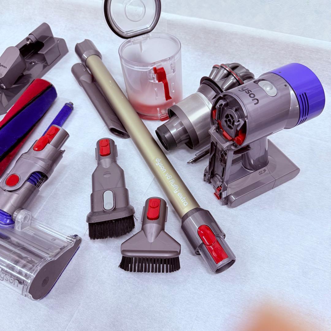 【分解洗浄】Dyson V8 Fluffy Extra SV10 バッテリ30分