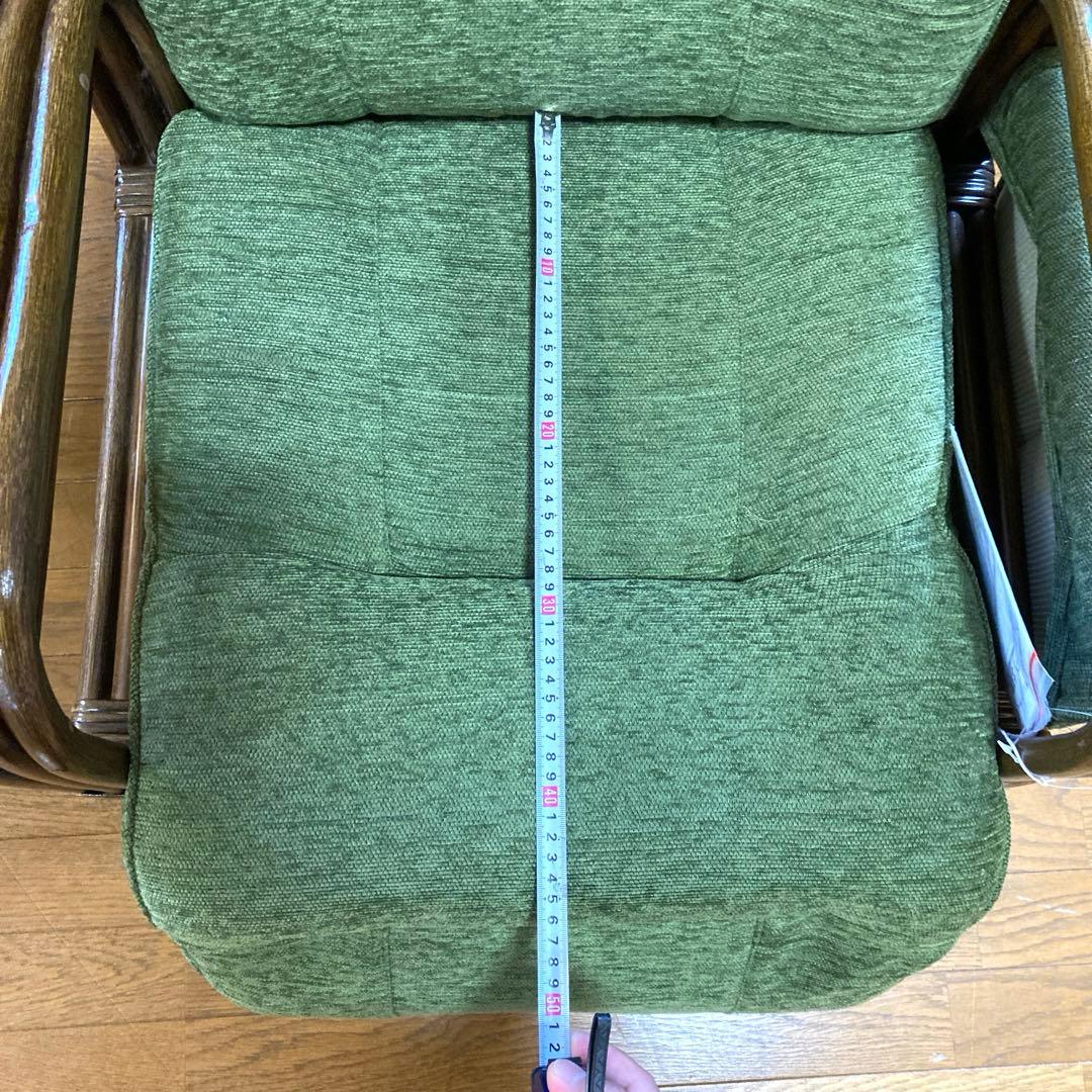 リクライニングソファ ラタン 籐家具 南国スタイル リゾート 214-1348