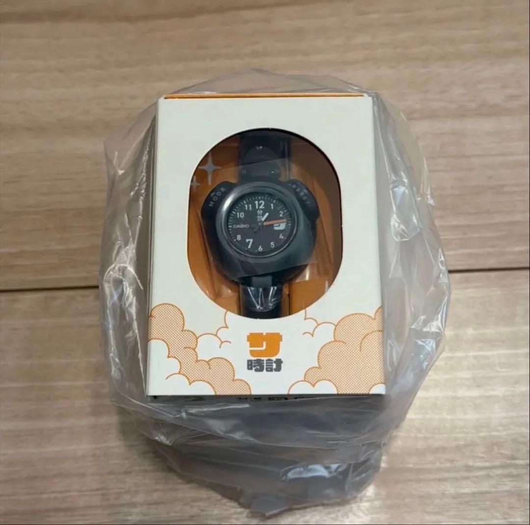 CASIO サ時計 カシオモデル オレンジ ブラック 2色セット