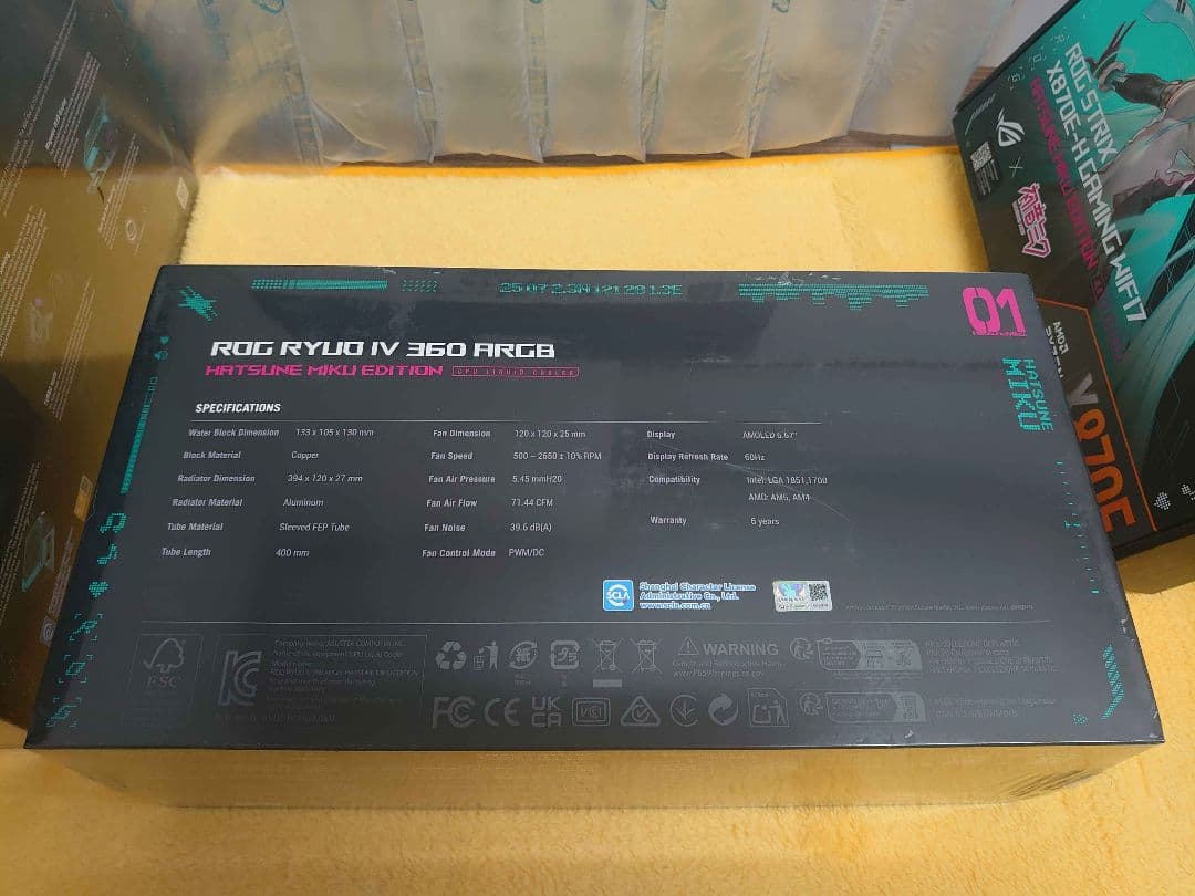 初音ミクX870E-H/ROG RYUO Ⅳ360/Thor 1200新品セット