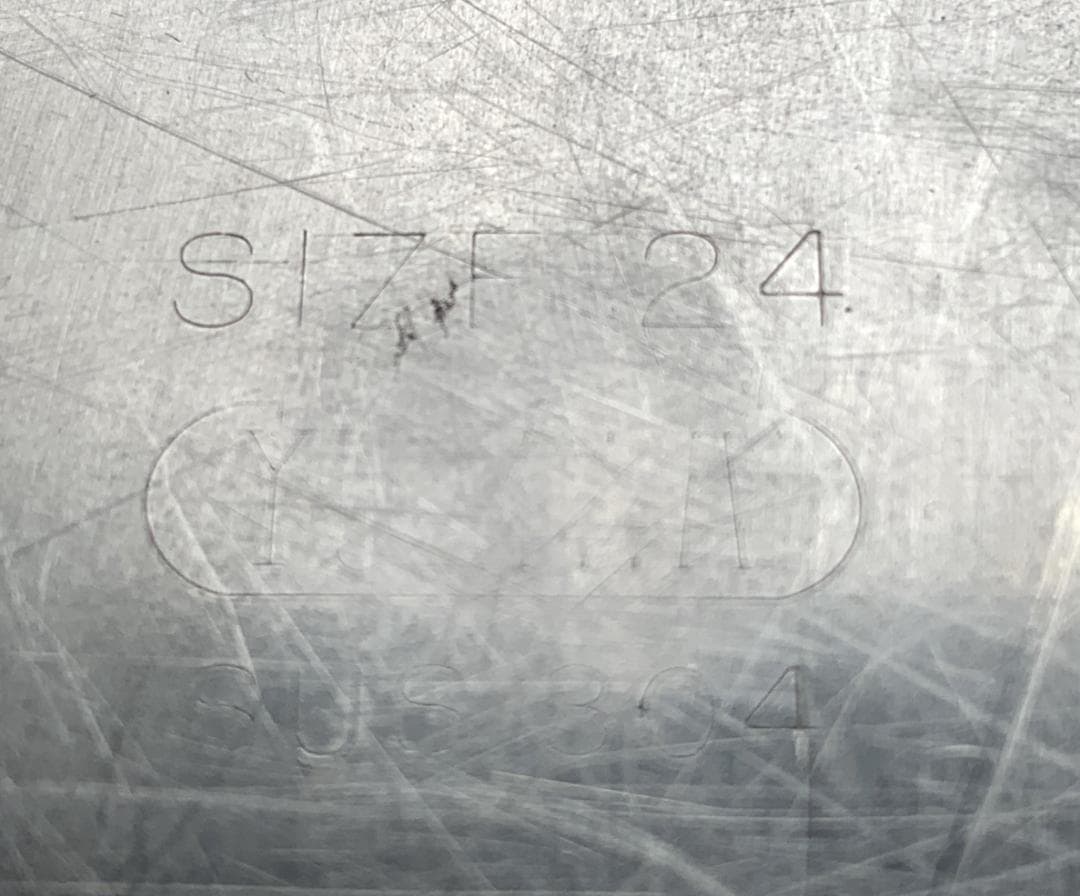 ユキワ 18-8ステンレス 角深型キッチンポット 5個セット 手・目盛・蓋付 ①