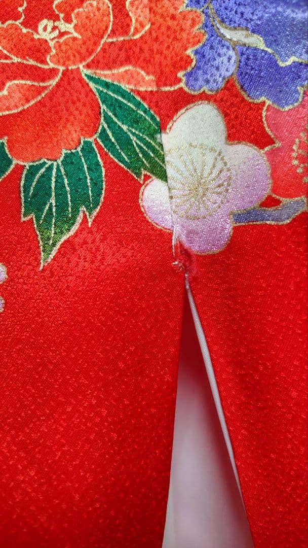 RK552子供着物着丈133センチ裄丈51センチ正絹めちゃくちゃ綺麗美品