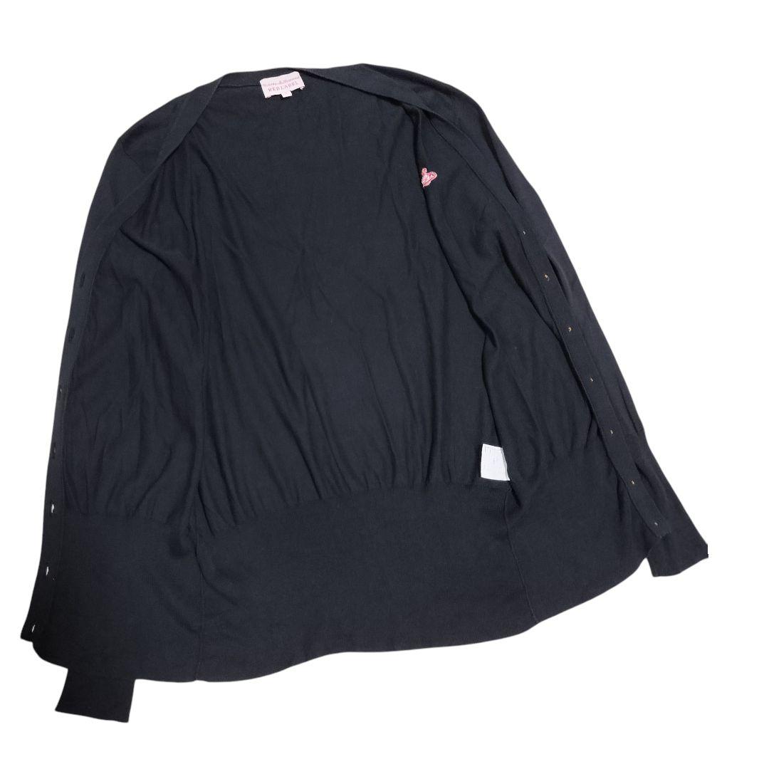 Vivenne Westwood シルク混カーディガン 黒 白タグ