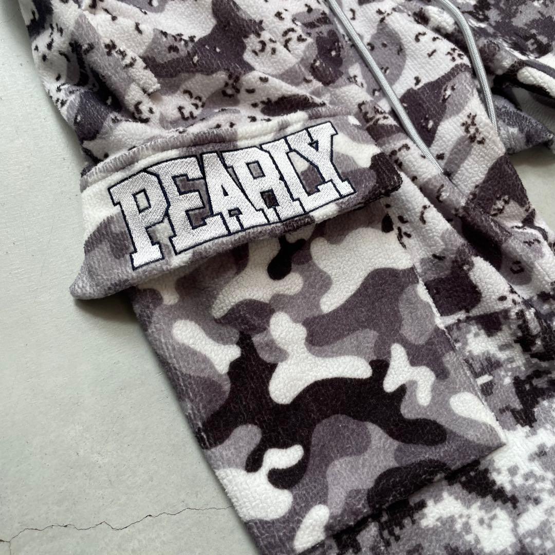 パーリーゲイツ ダブルラッセル マルチカモプリントパンツ 裾リブ ジョガーパンツ