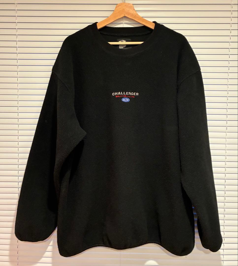 challengerチャレンジャー　フリース　ブラックXL