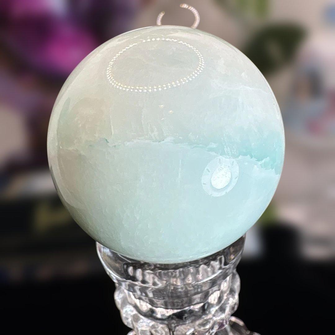 高品質♡ブルーアラゴナイトスフィアNo.2550