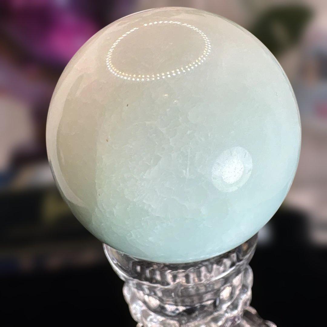 高品質♡ブルーアラゴナイトスフィアNo.2550