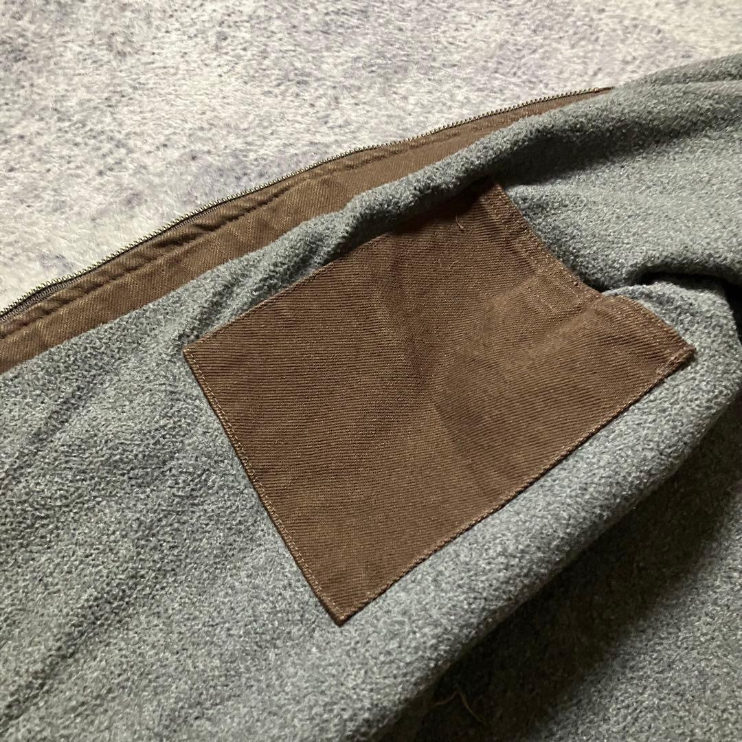 00sCarharttカーハートダックベスト裏地ボアブラウンワークメキシコ製XL