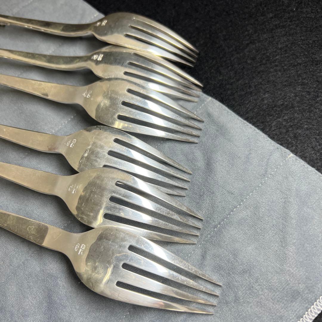 ジョージジェンセン　ブロッサムディナーフォークsterling925 6本　袋付