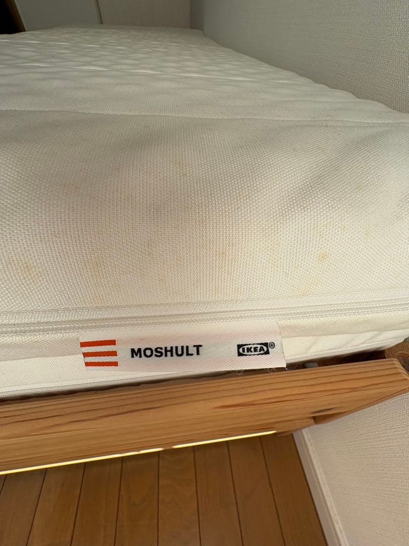 【直接引き取り限定】IKEA シングルベッド×2 マットレス・すのこ付き