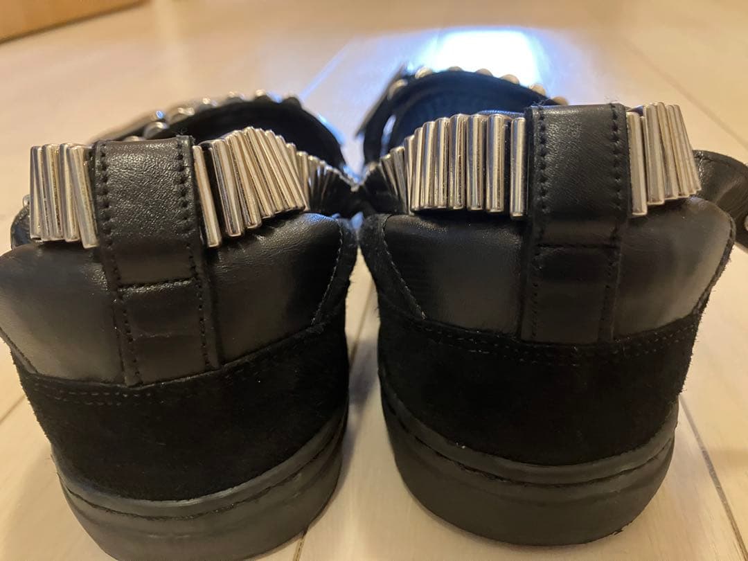 TOGA PULLA トーガ メタルサンダル コンチョ 38サイズ 黒 ブラック