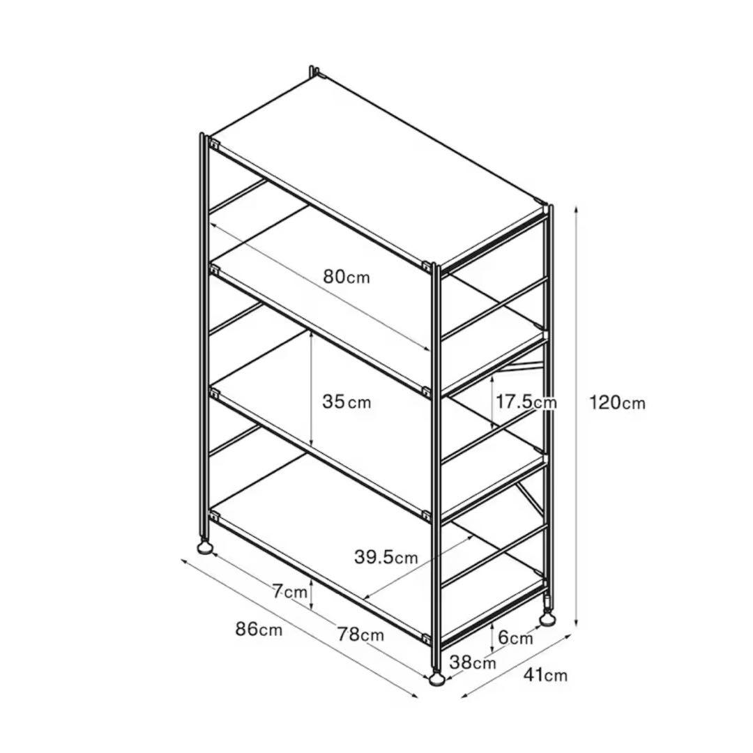 無印良品 ステンレスユニットシェルフ ワイド 中
