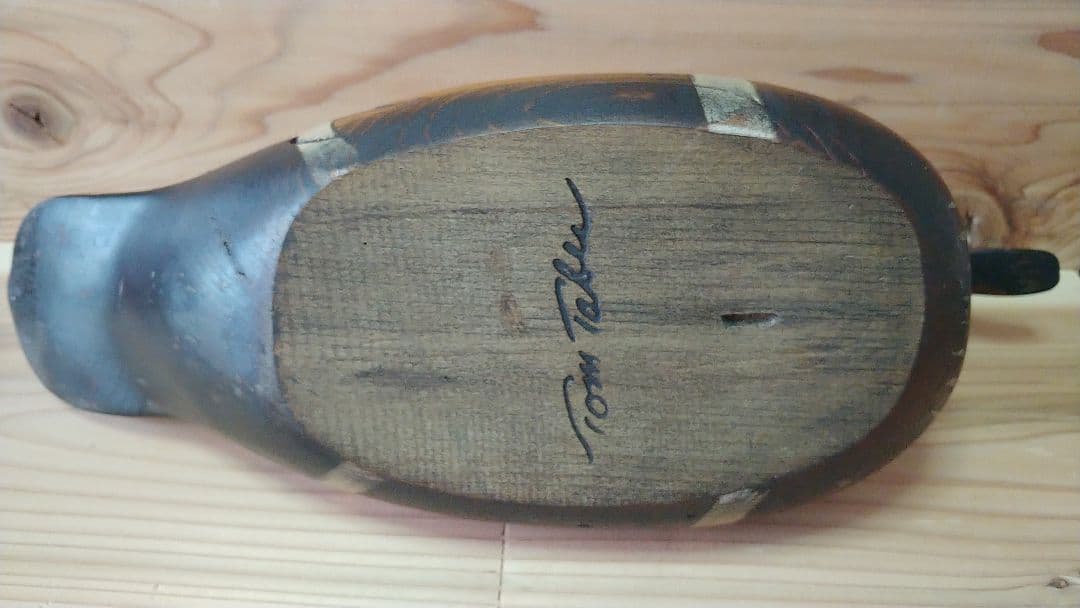 Tom Taber（トム・タバー:アメリカ彫刻家）カモの木彫デコイ