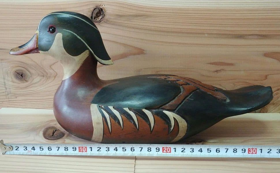Tom Taber（トム・タバー:アメリカ彫刻家）カモの木彫デコイ