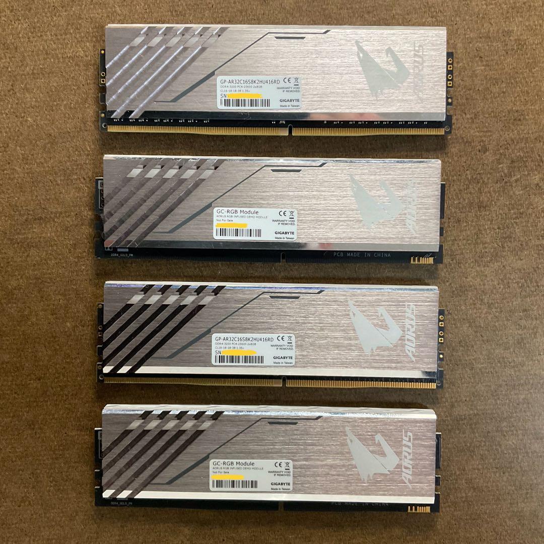 メモリー GIGABYTE AORUS DDR4 16GB (8GBx2)