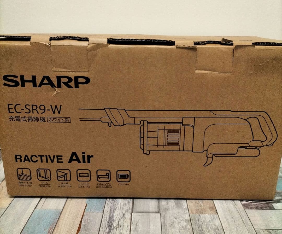 【SHARP】EC-SR9-W 充電式掃除機　ホワイト系　RACTIVE Air