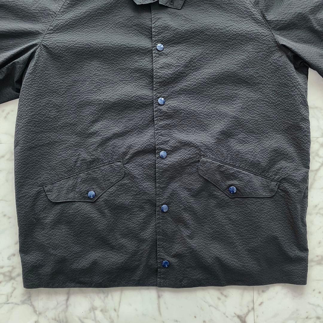 【美品】SASSAFRAS ジャケット ネイビー 背面ポケット付き 日本製 Ｌ