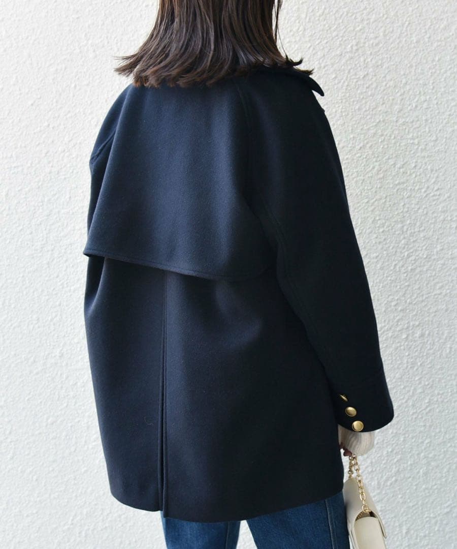 え*み様 SHIPS <手洗い可能>ウールライクジャージーメルトン 2WAY P