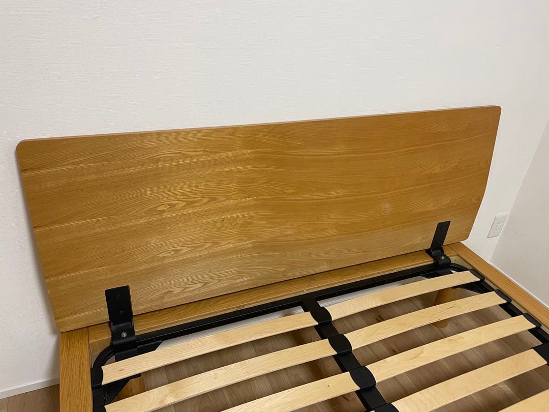 無印良品ベッドフレーム(オーク材) ダブル