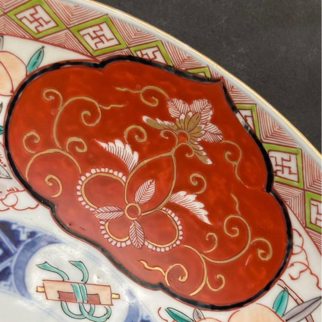 大皿 飾り皿 伊万里焼 大明萬歴年製 31cm