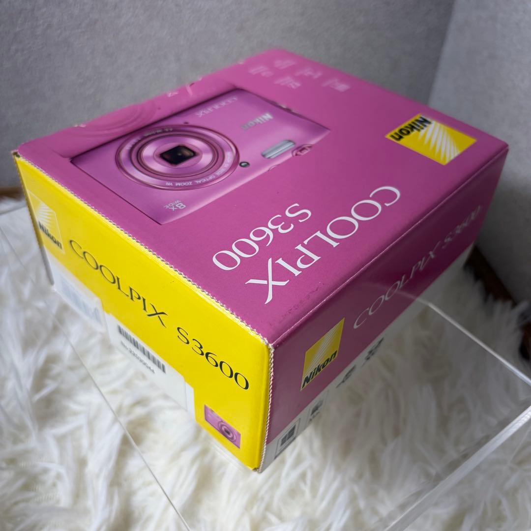【極美品】Nikon ニコン COOLPIX S3600 ピンク 付属品多数