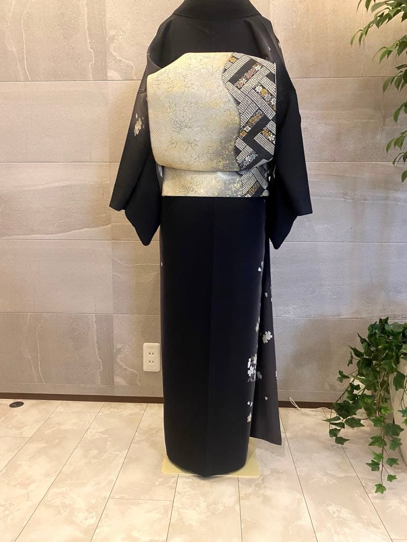 ほーさん　訪問着 月花桜模様　　未使用　袋帯セット