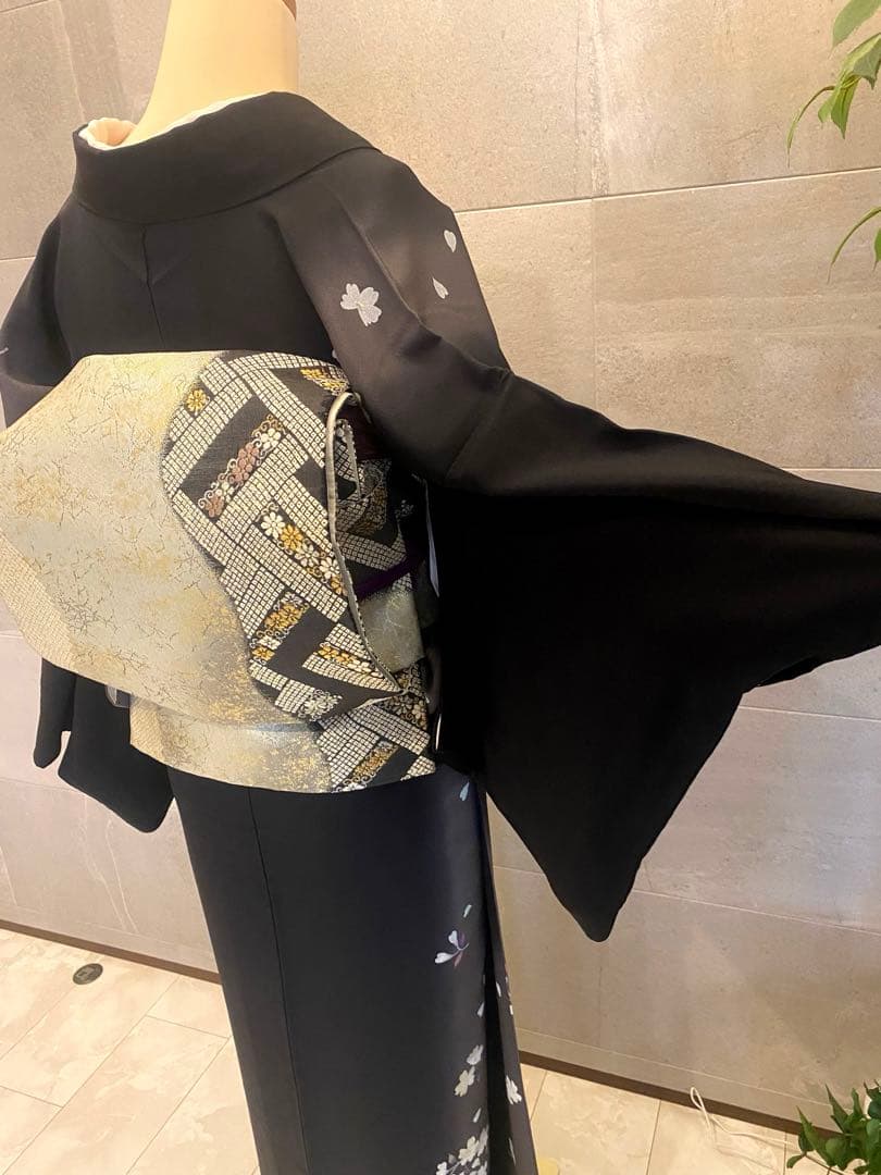 ほーさん　訪問着 月花桜模様　　未使用　袋帯セット